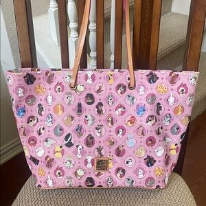 Disney Dooney & Bourke large pink dogs tote